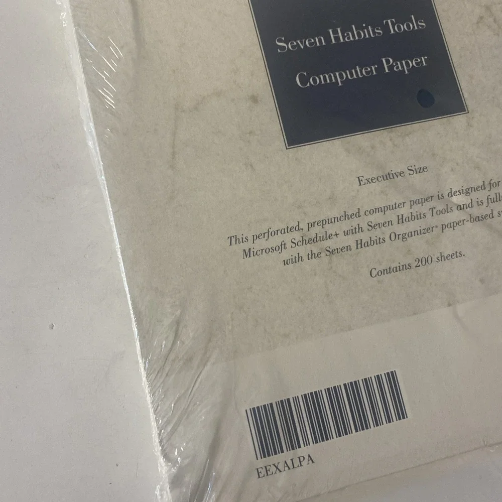 Covey Seven Habits Organizer 200 Sheets Computer paper Executive Size